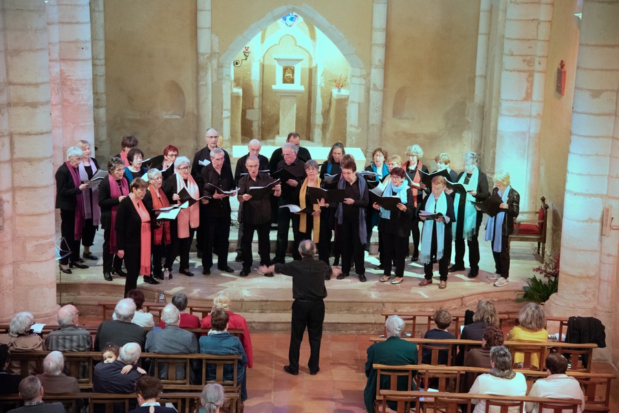 La chorale en concert à l’église d’Horsarrieu